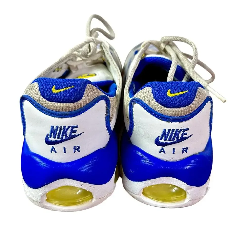 Nike Boy's 6.5 Y Kid's Child's White Blue Yellow Air Max TW Shoes Sneakers